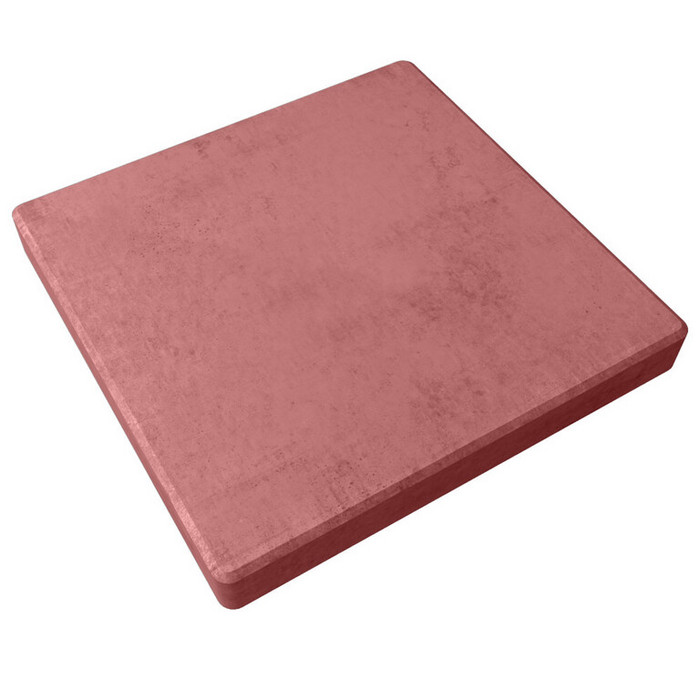 Квадратная тротуарная плитка 400х400х70 Красный
